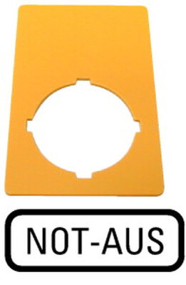 Not-Aus-Schild