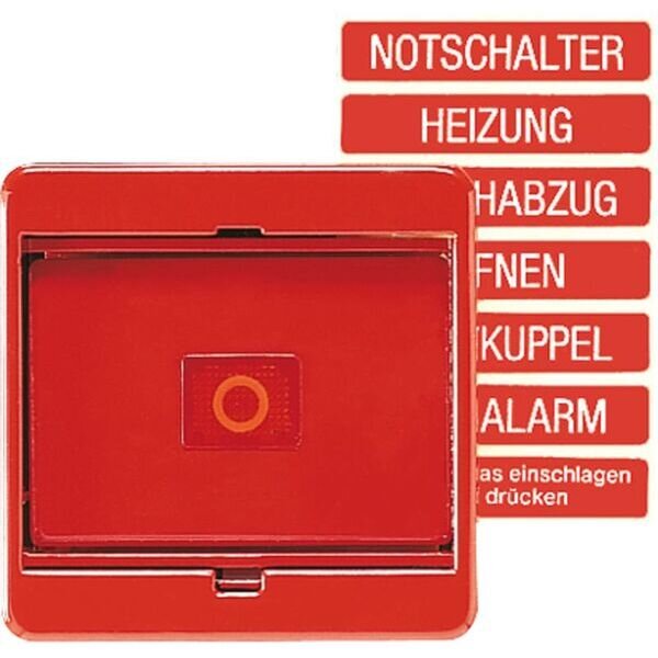 JUNG Abdeckung 561GLRT mit Glasscheibe Duroplast Serie LS cremewei&szlig;