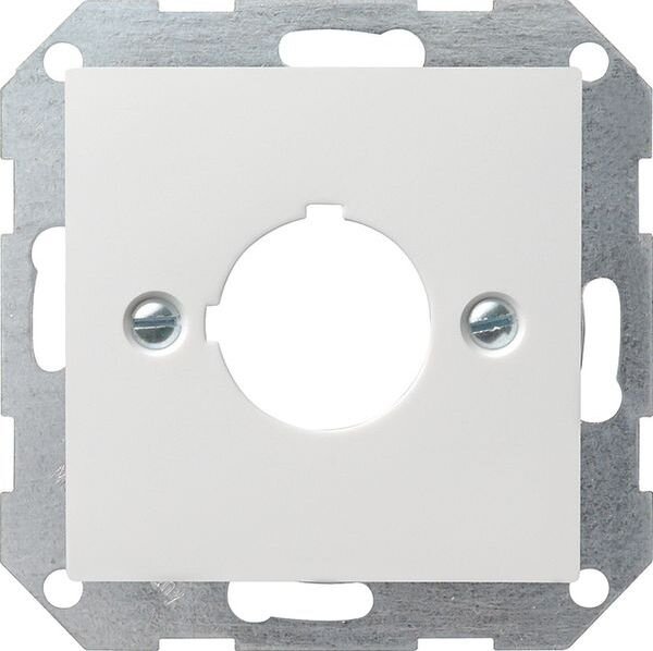 GIRA Abdeckung 027203 +Tragring Ger&auml;te System 55 Reinwei&szlig; gl&auml;nzend