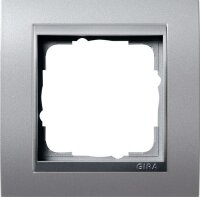 GIRA Rahmen 021136 1fach + ZR Alu Event Farbe Alu