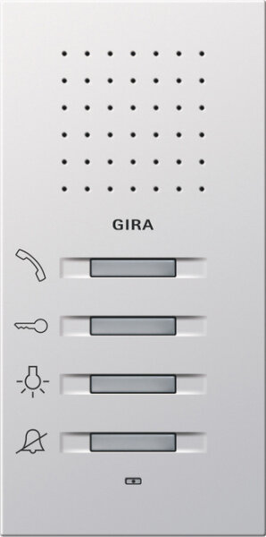 GIRA Audio-Haustelefon 1250112 AP Fl&auml;che Reinwei&szlig; gl&auml;nzend