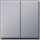 GIRA Serienwippe 029565 TX_44 (WG UP) Farbe Alu