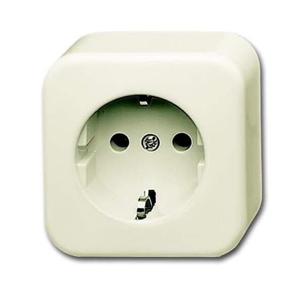 BUSCH-JAEGER AP-Steckdose SCHUKO 2300 EAP-09-503 BUSCH-JAEGERh-Duro cremewei&szlig;