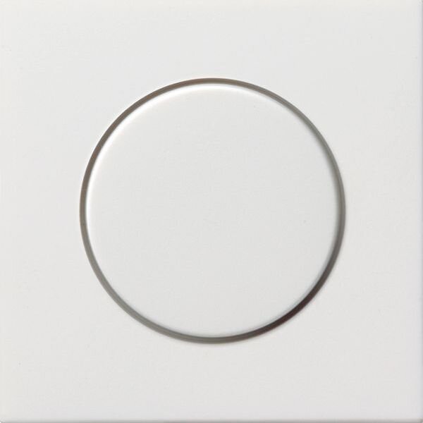 GIRA Abdeckung 0650112 Drehdimmer Fl&auml;che Reinwei&szlig; gl&auml;nzend