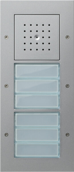 GIRA Audio-T&uuml;rstation 126865 AP 6fach T&uuml;rko Farbe Alu