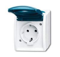 BUSCH-JAEGER Steckdose 20 EW-53 ocean mit Klappdeckel...