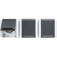 JUNG Steckdose SCHUKO 8230W Drei-fach-Steckdose 5...