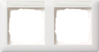 GIRA Rahmen 109227 2fach Beschriftungsfeld waag Standard...