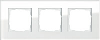 GIRA Rahmen 021312 3fach Esprit Glas weiss