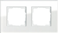 GIRA Rahmen 021212 2fach Esprit Glas weiss