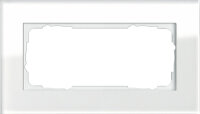 GIRA Rahmen 100212 2fach o.M. Esprit Glas weiss