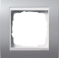 GIRA Rahmen 0211326 1fach + ZR rw Event Farbe Alu