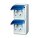 BUSCH-JAEGER Steckdose 20-02 EBW-53 2-f.senkrecht ocean gr/blgr