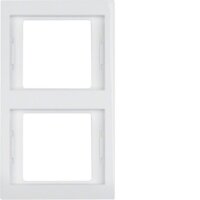 BERKER Rahmen 13237009 2fach senkrecht polarweiss