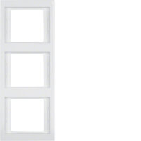 BERKER Rahmen 13337009 3fach senkrecht polarweiss