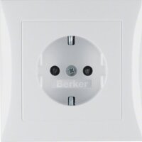 BERKER Steckdose SCHUKO 47228989 mit Abdeckplatte u....