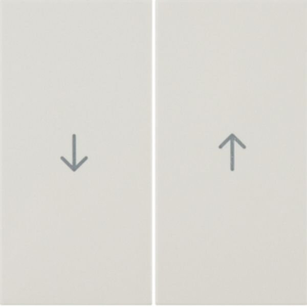 BERKER Serienwippe 16258982 Symbol Pfeil weiss gl&auml;nzend