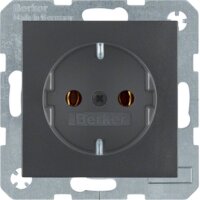 BERKER Steckdose SCHUKO 47431606 anthrazit matt