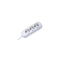BACHMANN Tischsteckdose 387.271 3fach geclipst 45D: weiss