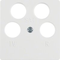 BERKER Zentralplatte 148409 polarweiss
