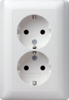 GIRA Doppelsteckdose SCHUKO 078004 Standard 55...