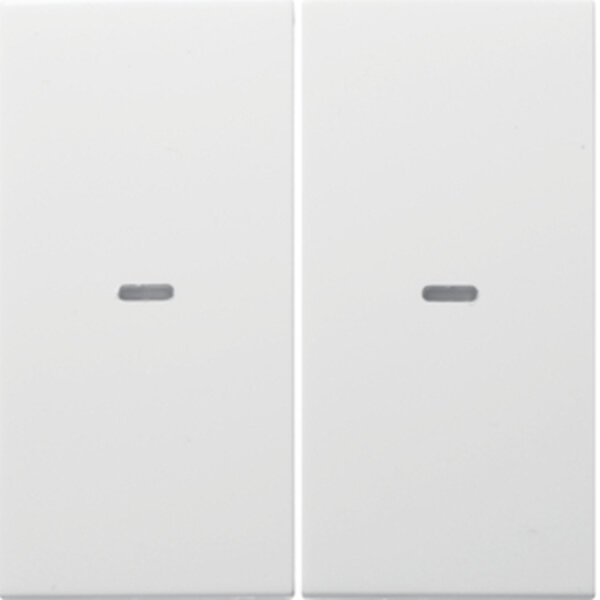 BERKER Tast-Abdeckung 80960389 S.x 2fach polarweiss