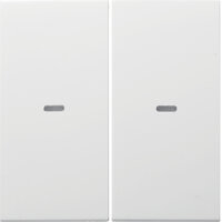 BERKER Tast-Abdeckung 80960389 S.x 2fach polarweiss