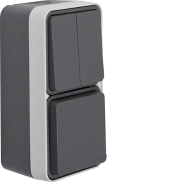 BERKER Kombination 47903515 Serienschalter/Steckdose SCHUKO