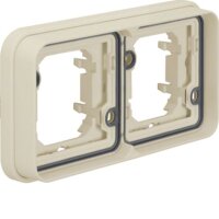 BERKER UP-Rahmen 13293502 2fach waagerecht weiss