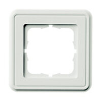 TELEGÄRTNER Abdeckrahmen 1fach 80x80x8,7mm alpinweiss