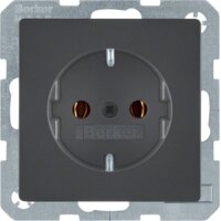 BERKER Steckdose SCHUKO 41436086 Q.1/Q.3 anthrazit samt