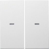 BERKER Tast-Abdeckung 80960399 S.x 2fach polarweiss matt