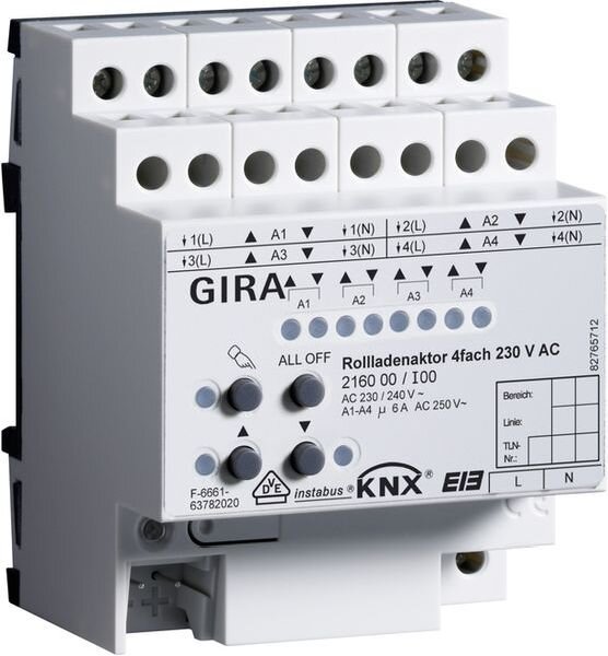 GIRA Aktor 216000 KNX/EIB Rolladen 4fach 230VAC REG
