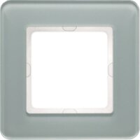 BERKER Rahmen 10116079 1fach  Q.7  Glas polarweiss