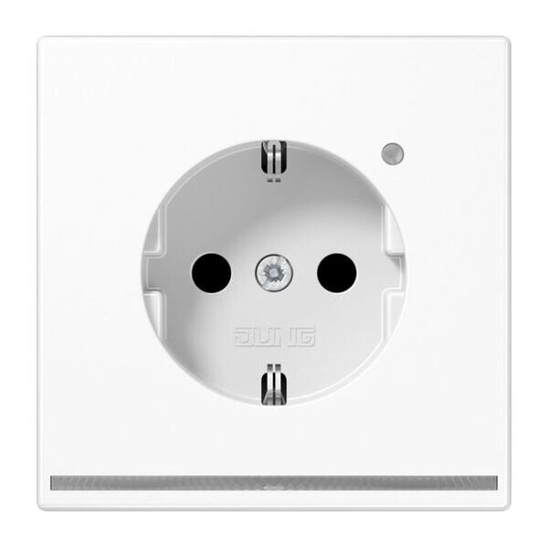 JUNG Steckdose SCHUKO LS1520-OWWLNW mit LED-Licht Serie LS alpinwei&szlig;