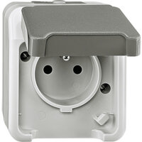 MERTEN Steckdoseneinsatz Aquastar MEG25008029 lichtgrau