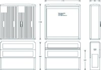 UESA Normschrank A120-M-1100 H1100xB1115xT320 Sockel H900