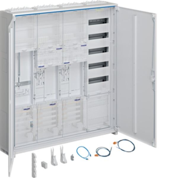 HAGER Komplettschrank ZB34SET25LK 2ZP BKE-I APZ 1100mm 4feld.