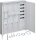 HAGER Komplettschrank ZB34SET25LK 2ZP BKE-I APZ 1100mm 4feld.