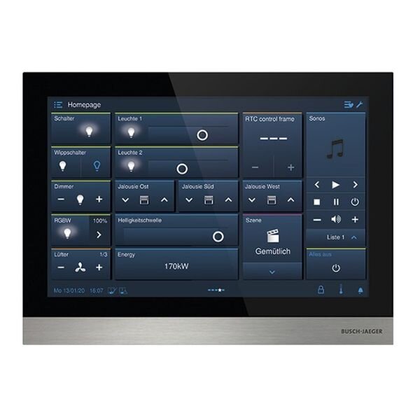 BUSCH-JAEGER Touch-Bedienelement H8237-4B-03 IP touch 10 LAN/WLAN