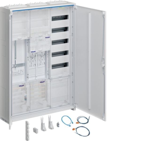 HAGER Komplettschrank ZB33SET28LK 2ZP BKE-I APZ 1100mm 3feld.
