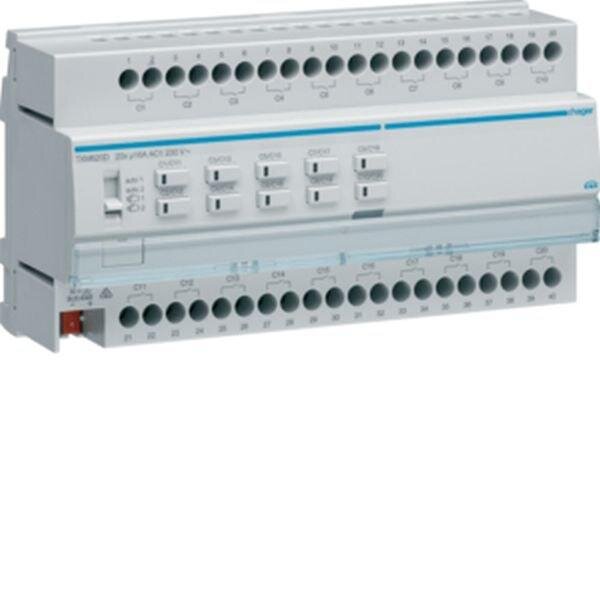 HAGER Schalt-/Jalousieausgang TXM620D KNX 20/10fach 16A C-Last