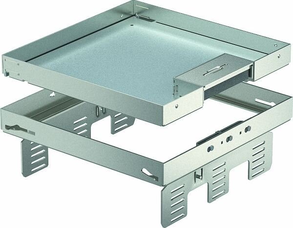OBO Quadratische Kassette RKSN2 UZD3 9VS20 m. Auslass 243x243mm