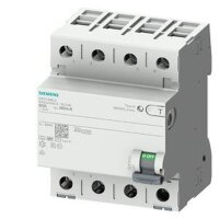 SIEMENS FI-Schutzschalter 4polig Typ B 63A 300mA 400V