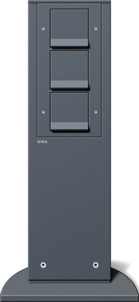 GIRA Energies&auml;ule 134128 491 mm 3 x SCHUKO KS anthrazit