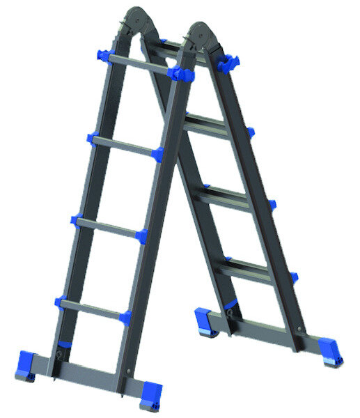 PROT Alu-Teleskopleiter PATLT44 4x4 m. Trav. L:4,2m