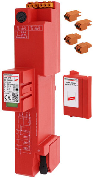 DEHN Kombi-Ableiter Typ1+2 DEHNshield DSH ZP 2 SG TNS 255 f&uuml;r TN-S