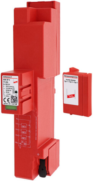 DEHN Kombi-Ableiter Typ1+2 DEHNshield DSH ZP 2 TT 255 f&uuml;r TT/TN-S