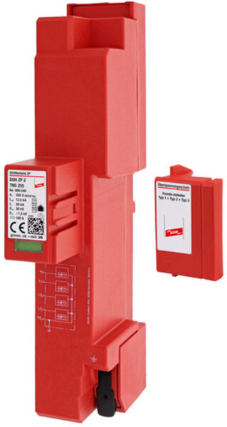 DEHN Kombi-Ableiter Typ1+2 DEHNshield DSH ZP 2 TNS 255 f&uuml;r TN-S
