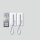 SIEDLE Audio-Sprechanlagen-Set SET CA 812-2 E/W Comp. Edelstahl/ws 2WE